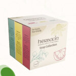 Geschenk-Set aus 3 Herbacin festen Seifen mit Kokosöl und pflanzlichen Glycerin in den Sorten Kamille, Grapefruit und Eukalyptus