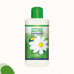 Milde Cremeseife mit natürlichen Kamillenblüten-Extrakt, Glycerin und Aloe Vera im 1000 ml Nachfüllflasche