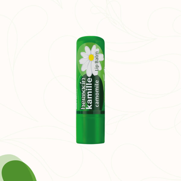 Pflegender Lippenstift mit Kamillenblüten-Extrakt, Bienenwachs und Carnaubawachs.