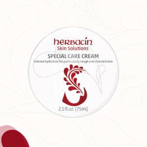 Herbacin Special Care Cream in der 75 ml Dose mit ist eine reichhaltige Feuchtigkeitscreme mit pflanzlichen Glycerin, Aloe Vera, Ringelblume und Kamille, Allantoin und Vitamin E