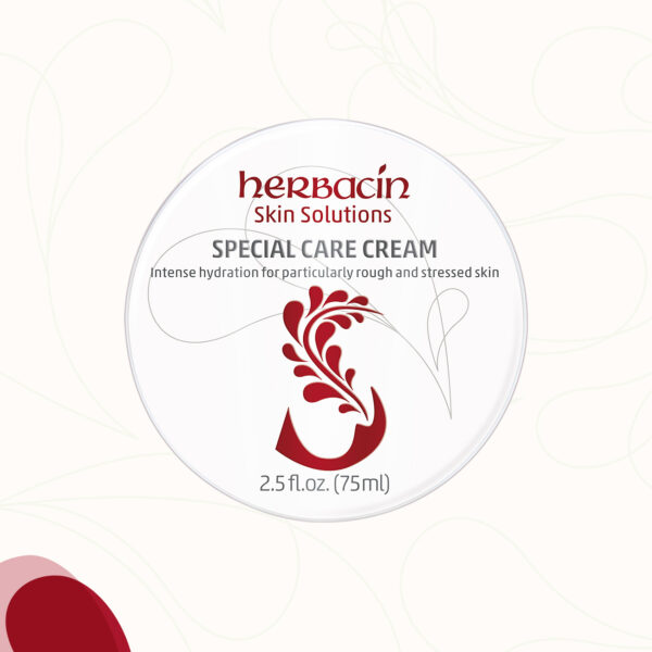 Herbacin Special Care Cream in der 75 ml Dose mit ist eine reichhaltige Feuchtigkeitscreme mit pflanzlichen Glycerin, Aloe Vera, Ringelblume und Kamille, Allantoin und Vitamin E