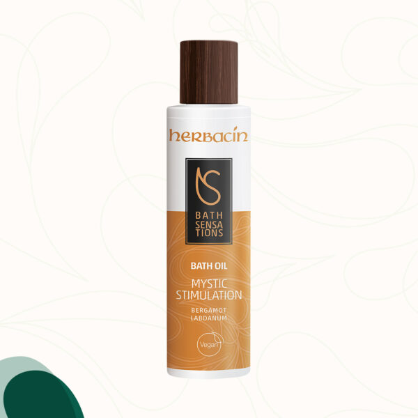 Herbacin Bath Sensations Badeöl mit Bergamotte, Patchouli, Zitrus, Maadamiaöl und Süßmandelöl in der 200 ml Flasche