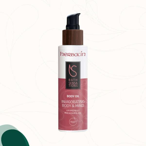 Herbacin Bath Sensations Körperöl mit Zitrusöl, Zedernöl, Macadamiaöl, Süßmandelöl