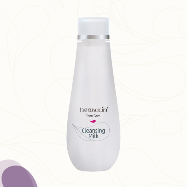Die Herbacin Face Care Cleansing Milk in der 200 ml Flasche ist eine milde Reinigungsmilch mit Jojobaöl, Süßmandelöl, pflanzlichen Glycerin und natürlichen Extrakten aus weißen Lupinen und reifen Melonen