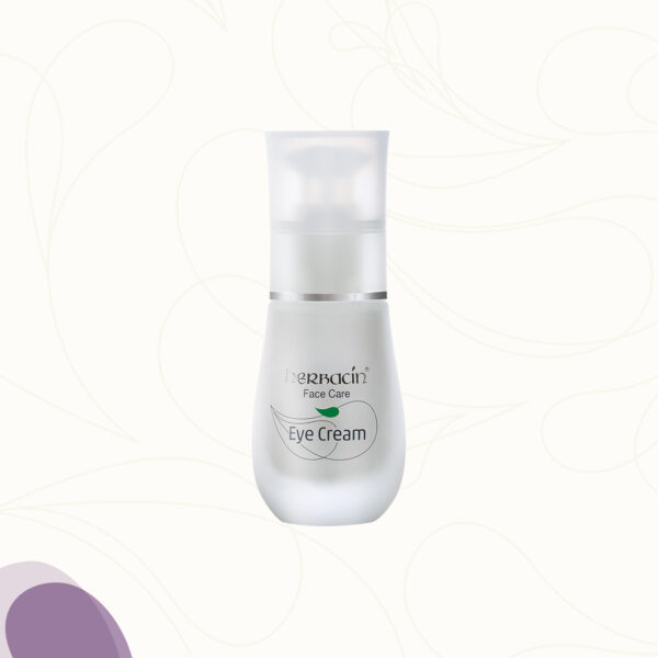 Die Herbacin Face Care Eye Cream im 30 ml Spender ist eine Anti-Aging Augencreme mit Hyaluronsäure, Carnosin, Mandelöl, Avocadoöl und Lotus-Extrakt, ohne Parfüm und Silikonöl