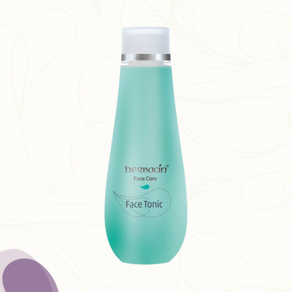 Das Herbacin Face Care Face Tonic in der 200 ml Flasche ist ein mildes Reinigungs-Tonic mit pflanzlichem Glycerin, Extrakt aus weißen Lupinen und Myo-Inositol auf pflanzlicher Basis
