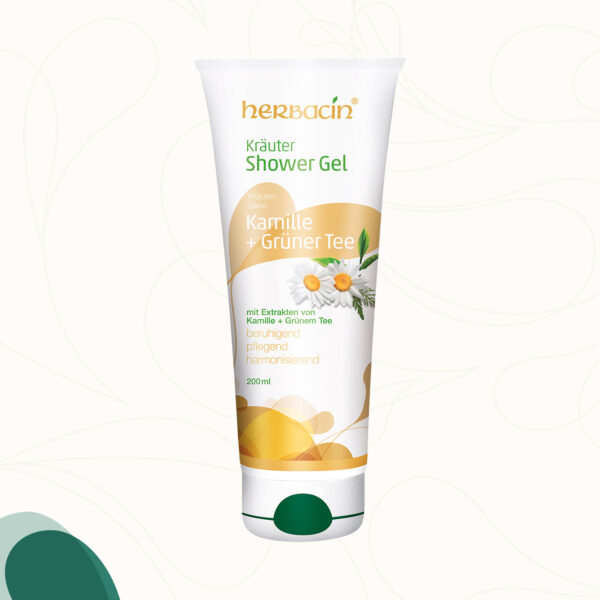 pH hautneutrales Duschgel mit Kamille und Grüner Tee in der 200 ml Tube