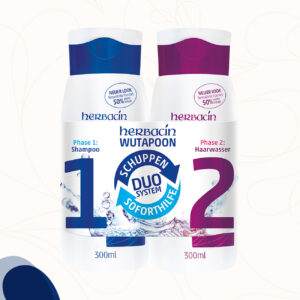 Herbacin Wutapoon Vorteils-Set bestehend aus dem Herbacin Wutapoon Anti-Schuppen Shampoo und Anti-Schuppen Haarwasser