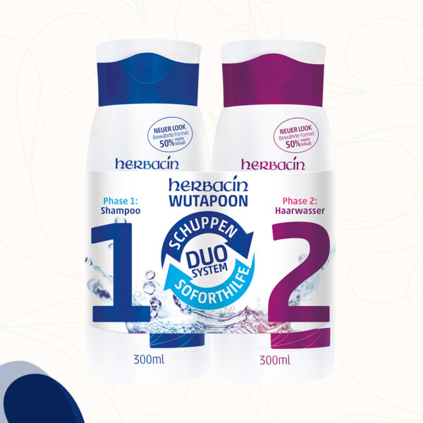 Herbacin Wutapoon Vorteils-Set bestehend aus dem Herbacin Wutapoon Anti-Schuppen Shampoo und Anti-Schuppen Haarwasser