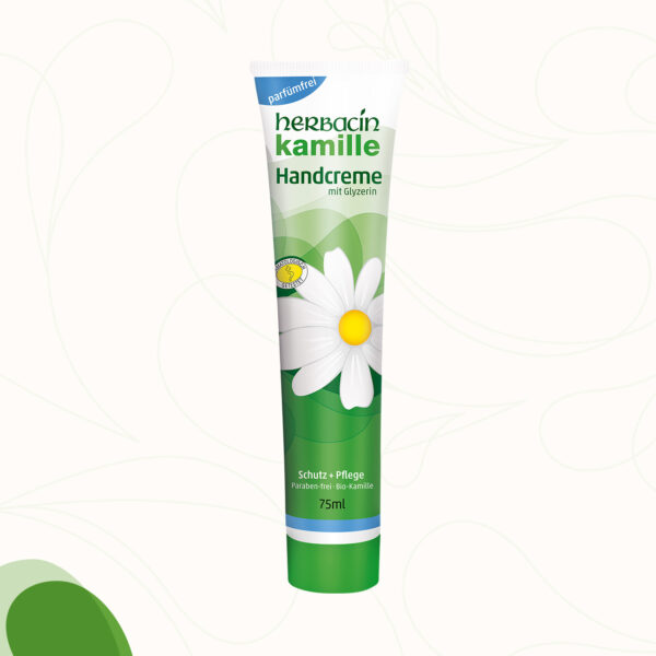 Parfümfreie Kamille Handcreme für geschmeidige und gepflegte Haut in der 75 ml Tube