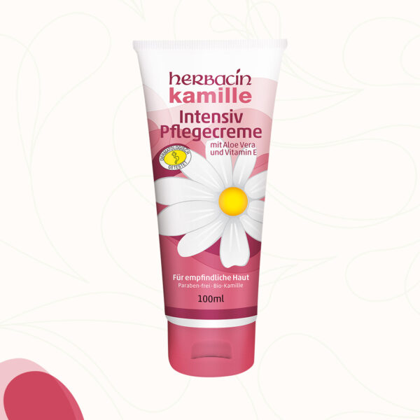 Reichhaltige Pflegecreme mit Bio-Kamilleblüten-Extrakt und Aloe Vera sowie mit einer wohltuenden Anti-Witterungsschutz-Formel für stetige Feuchtigkeit in der 100 ml Tube