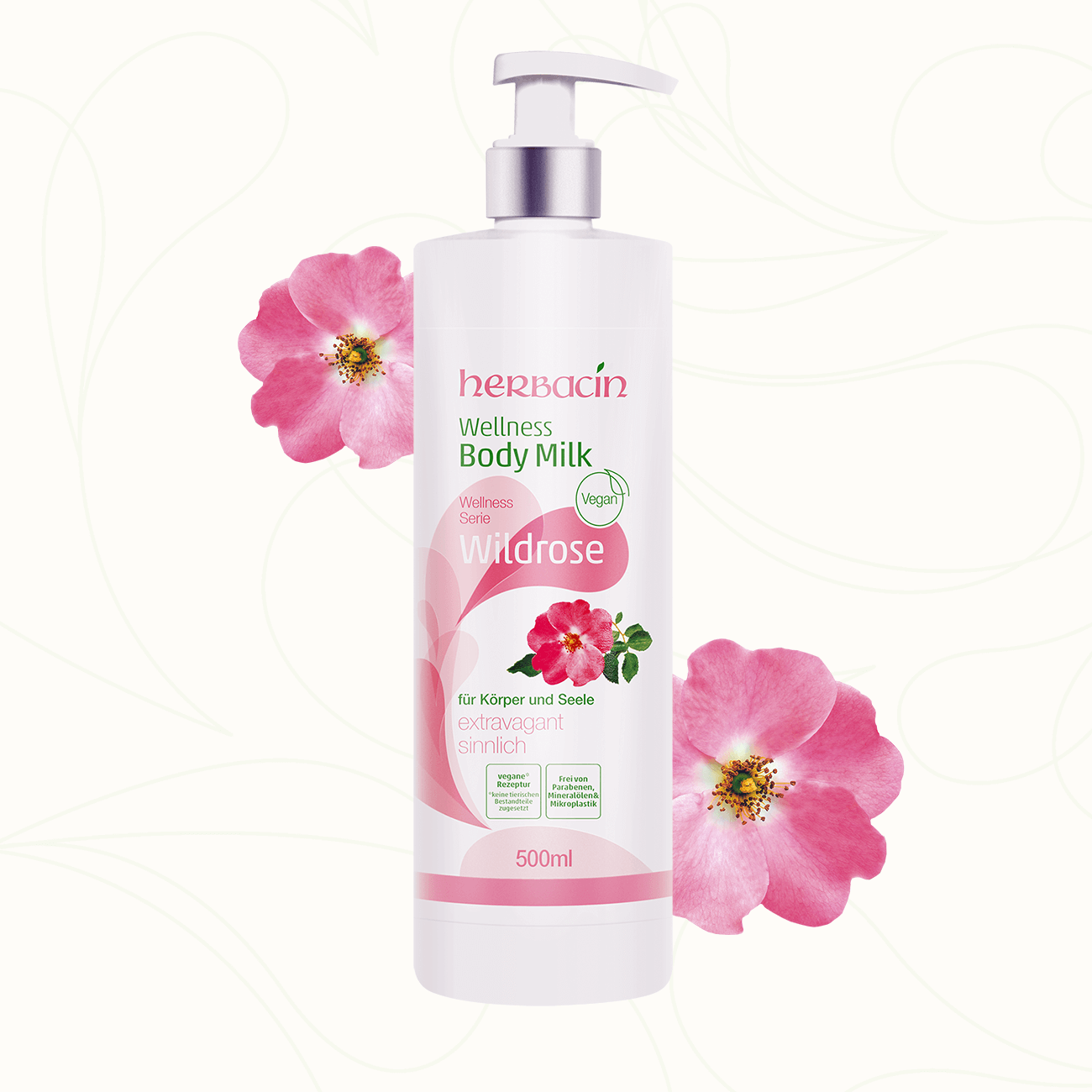 Herbacin Wellness Body Milk Wildrose – sinnliche Pflege für Körper und Seele mit veganer Rezeptur