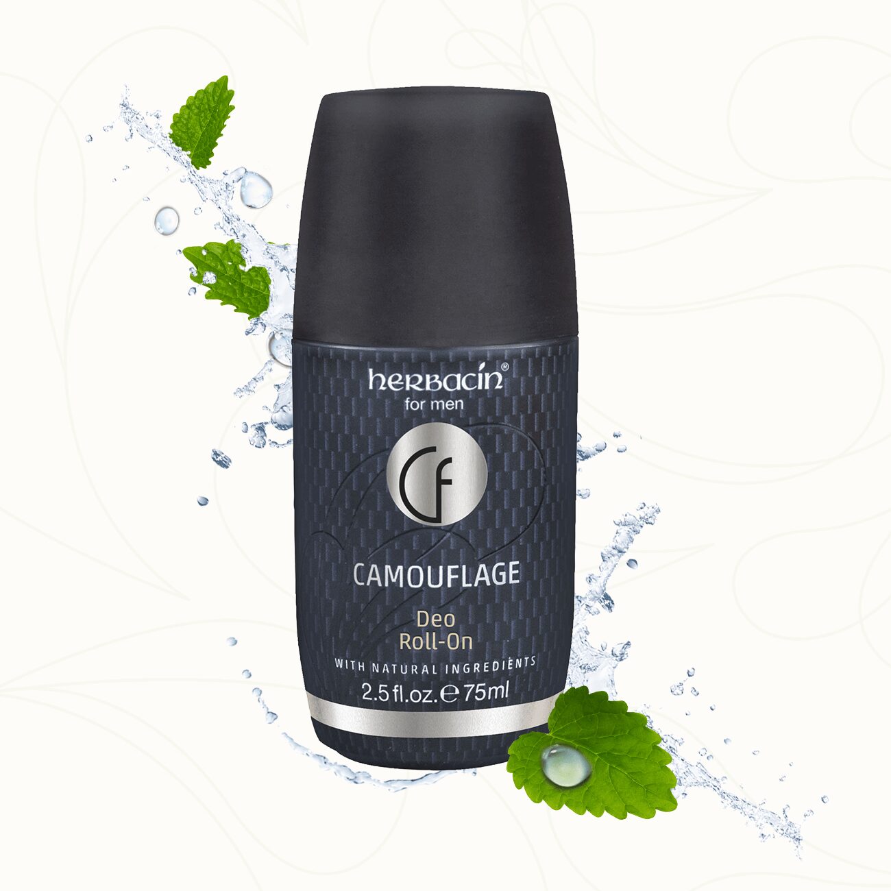 Herbacin Camouflage Deo Roll-On – erfrischendes Männerdeo mit natürlichen Inhaltsstoffen und sportlichem Duft