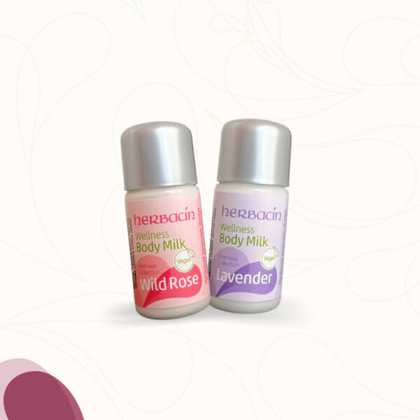 Herbacin Wellness Body Milk Lavendel und Wildrose als Probiergröße